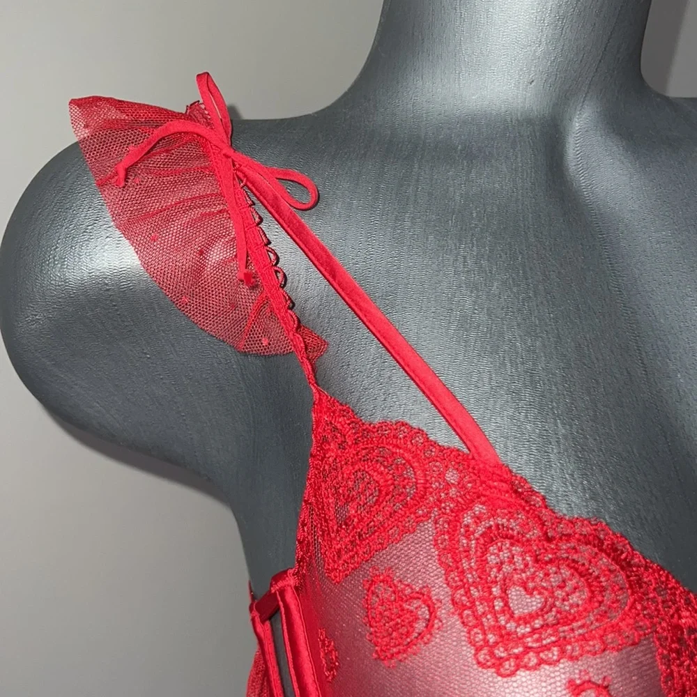 For love and lemons woman’s lace teddy size Small NEW - Picture 5 of 10